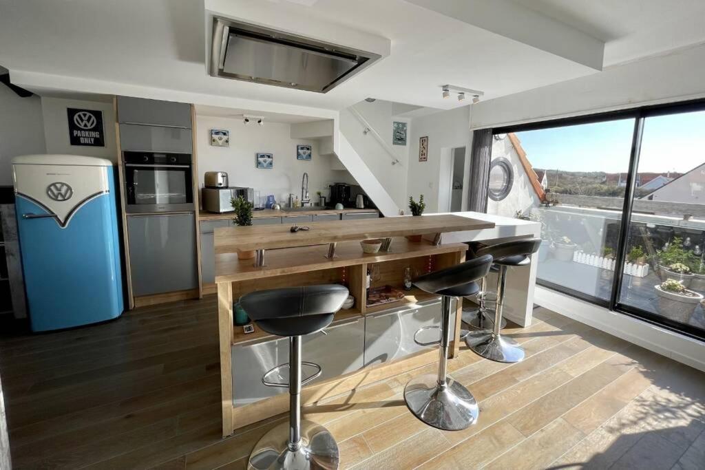 Apartamento Duplex Avec Jacuzzi Vue Imprenable Sur La Baie De Wissant Exterior foto