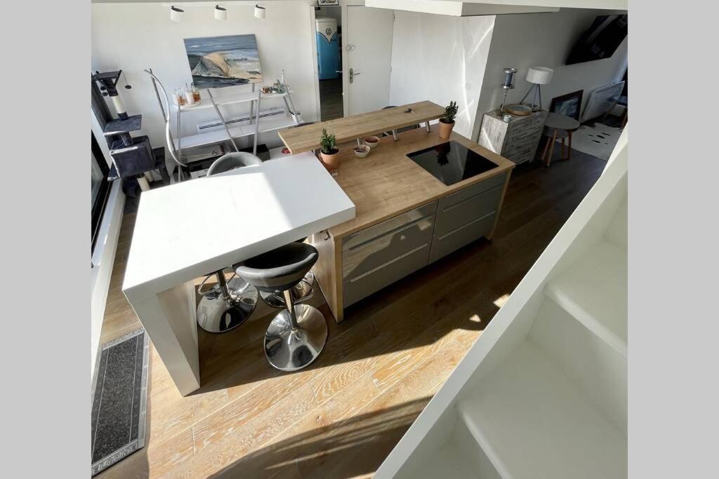 Apartamento Duplex Avec Jacuzzi Vue Imprenable Sur La Baie De Wissant Exterior foto