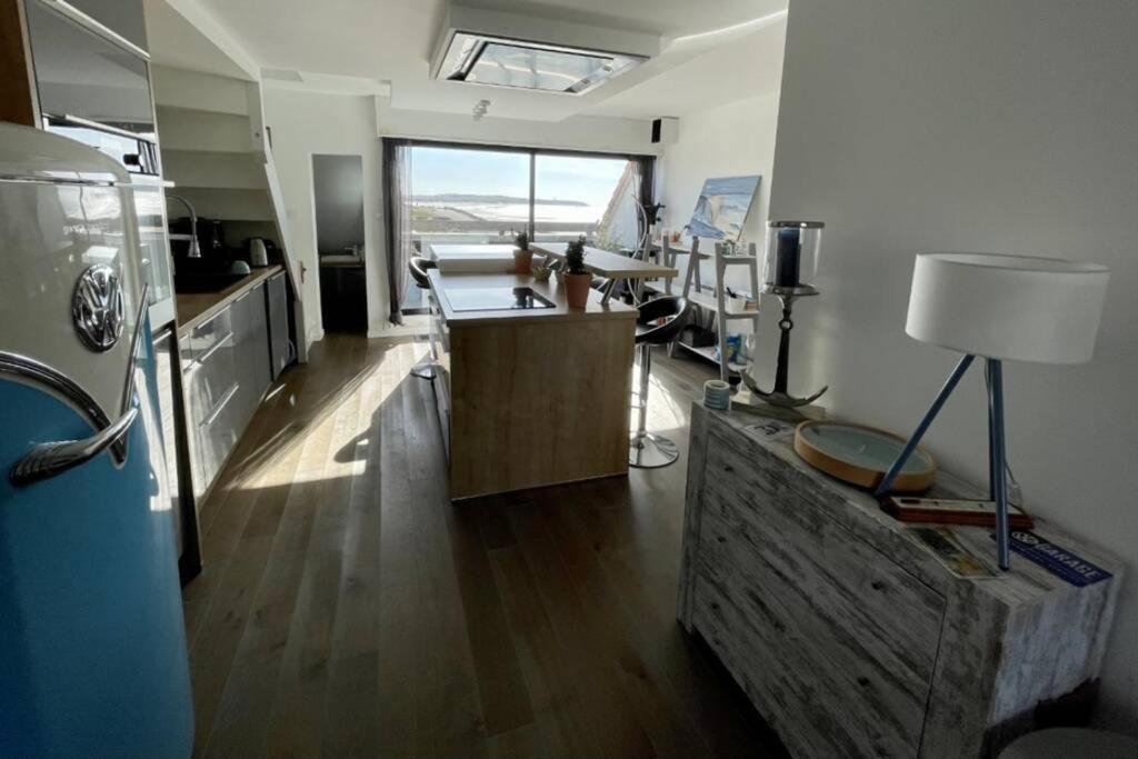 Apartamento Duplex Avec Jacuzzi Vue Imprenable Sur La Baie De Wissant Exterior foto