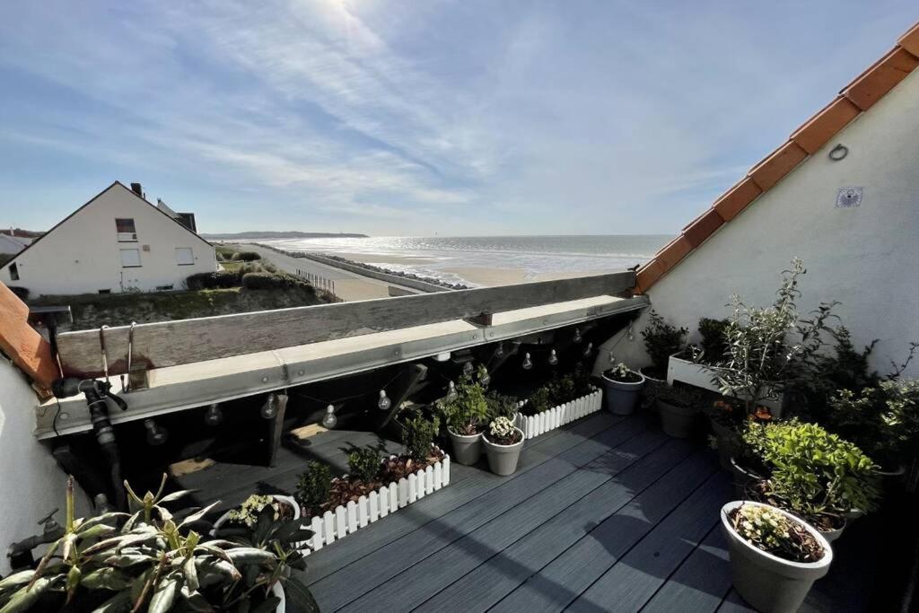 Apartamento Duplex Avec Jacuzzi Vue Imprenable Sur La Baie De Wissant Exterior foto